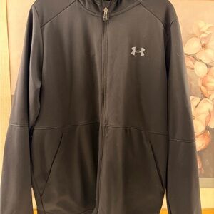 Under Armour Men's Hooded Performance Zipper Jacket in Black
